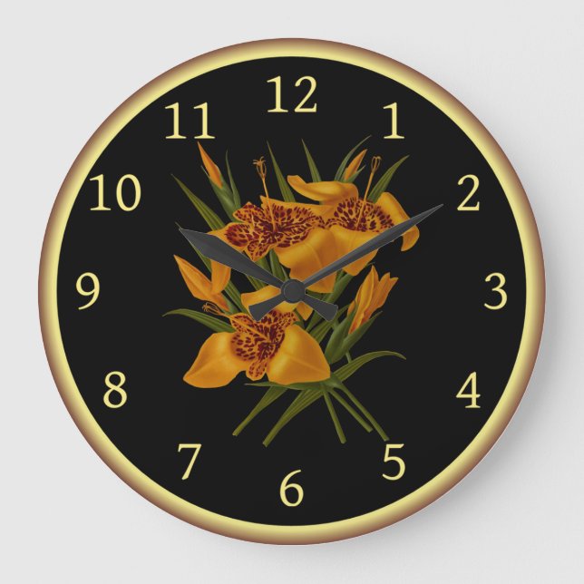 Tigridia Conchiplora Var Canariensis 008 ~ Große Wanduhr (Vorderseite)