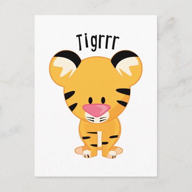 Tigrrr Postkarte (Vorderseite)