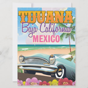 Tijuana Baja California Mexiko Reiseplakat Einladung