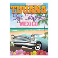 Tijuana Baja California Mexiko Reiseplakat