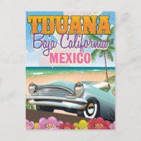 Tijuana Baja California Mexiko Reiseplakat