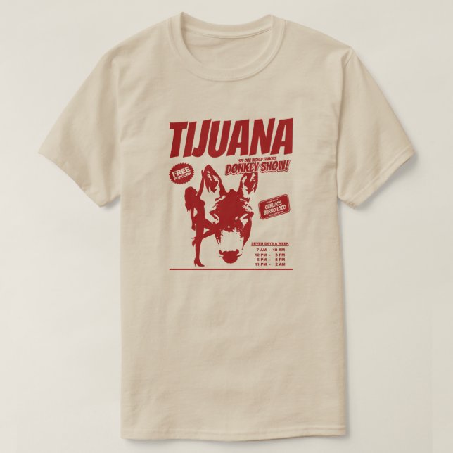 Tijuana Donkey Show Urban Legende T-Shirt (Design vorne)