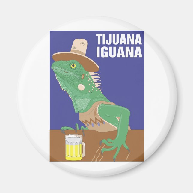 Tijuana Iguana Design Magnet (Vorne)