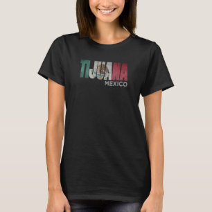 Tijuana Mexico Flag Mexikanisches Roots MEX Airpor T-Shirt