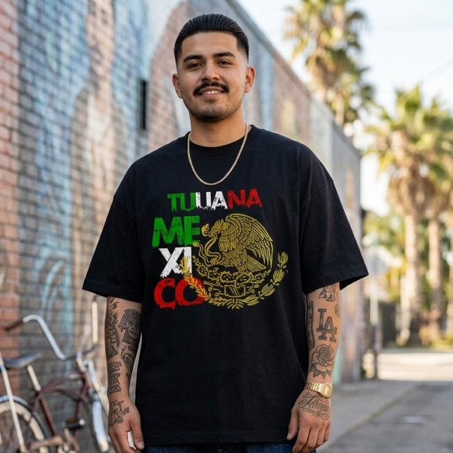 Tijuana Mexico Flaggen-Shirt-Shirt T-Shirt (Tijuana Mexico Flag T-Shirt)
