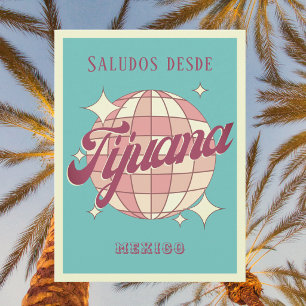 Tijuana Mexiko Retro Vintage Party Postkarte