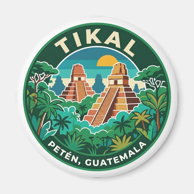 Tikal Guatemala Magnet (Vorne)