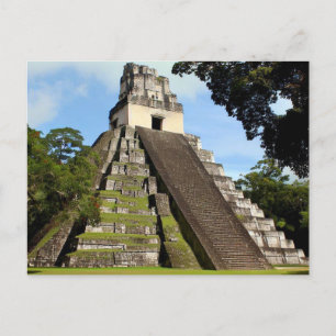 Tikal Guatemala Maya Temple Postkarte