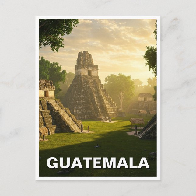 Tikal Guatemala Reisen Postkarte (Vorderseite)