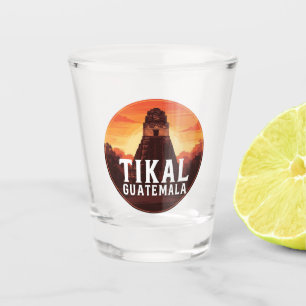 Tikal Guatemala Sunset Travel Schnapsglas
