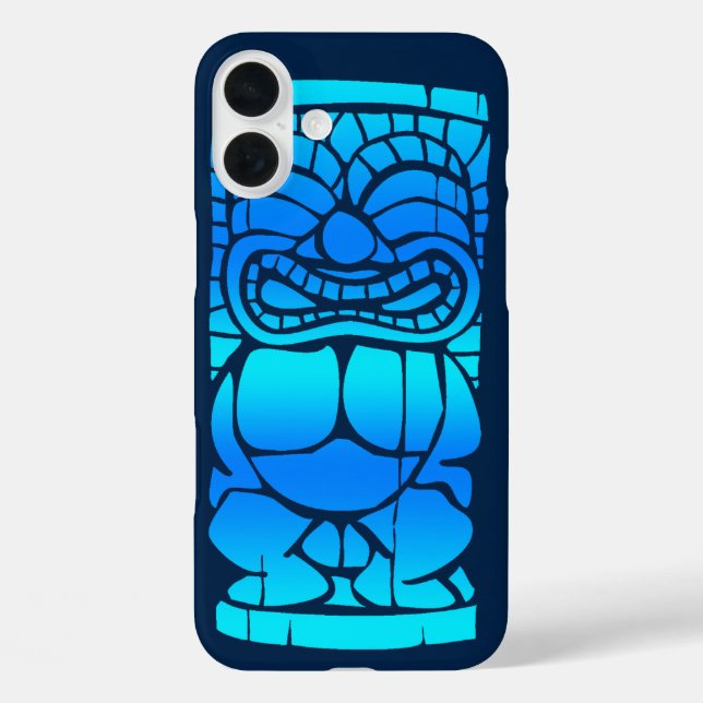 Tiki Ailani Hawaiian Sunset Blend Blue Case-Mate iPhone Hülle (Rückseite)