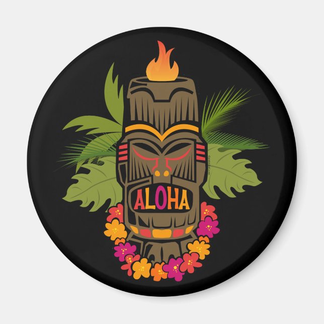 Tiki Aloha Magnet (Vorne)