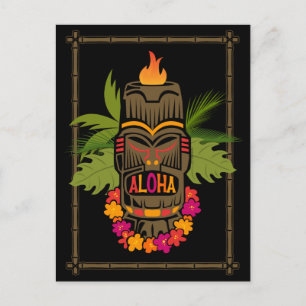 Tiki Aloha Postkarte