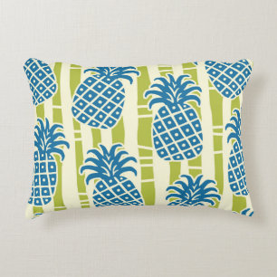 Tiki-Ananas-Bambus-Streifen-Muster Dekokissen