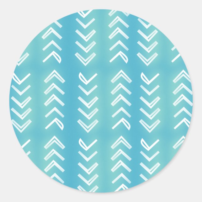 Tiki Arrow Round Stickers (Vorderseite)