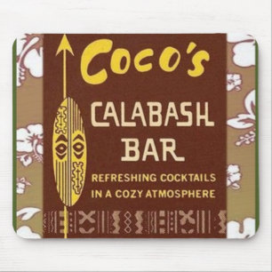 Tiki Art - Cocos Calabash Bar Mousepad
