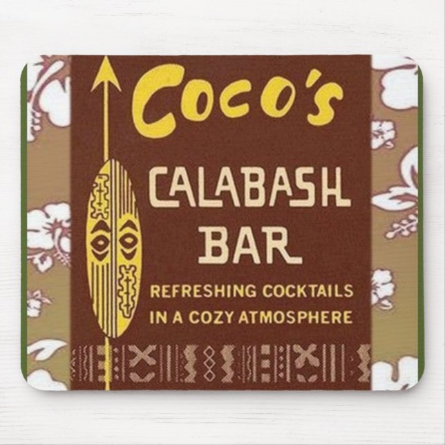 Tiki Art - Cocos Calabash Bar Mousepad (Vorne)