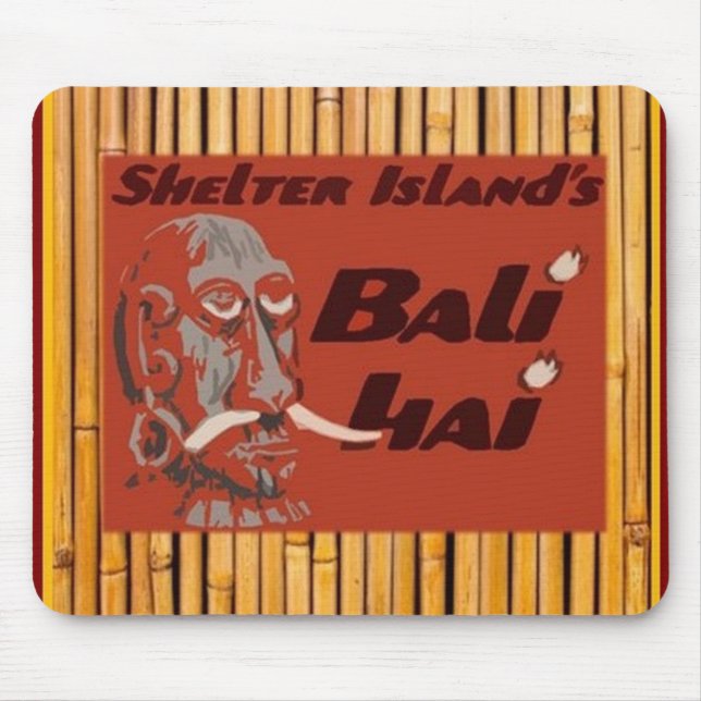 Tiki - Bali Hai Bamboo Mousepad (Vorne)