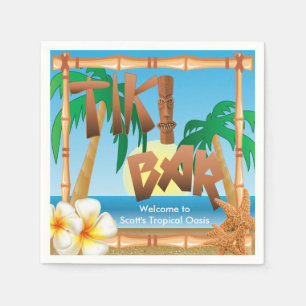 Tiki Bar - Eine tropische Oase Serviette