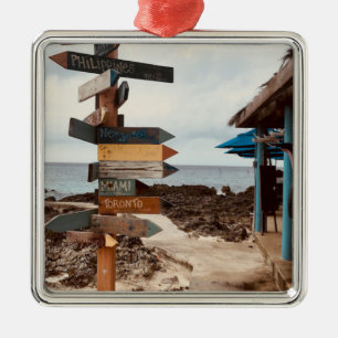 "Tiki Bar-" Fotografie-Verzierung Ornament Aus Metall