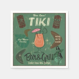 Tiki Bar&Grill Cocktail-Servietten Serviette
