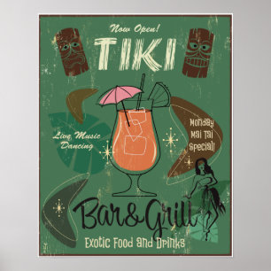 Tiki Bar&Grill Poster