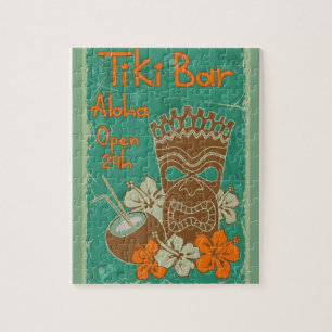 Tiki Bar Vintag Style Puzzle