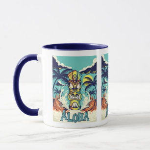 Tiki Beach Aloha  Tasse