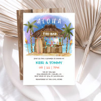 Tiki Beach Bar Tropical Night Sea Couples Dusche