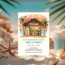 Tiki Beach Bar | Tropical Sunset Sea Babydusche