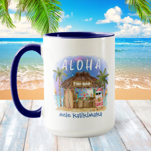 Tiki Beach Santa Mele Kalikimaka Weihnachten Tasse