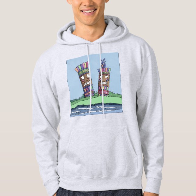 Tiki Bird Plum Hoodie (Vorderseite)