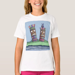 Tiki Bird Plum T - Shirt