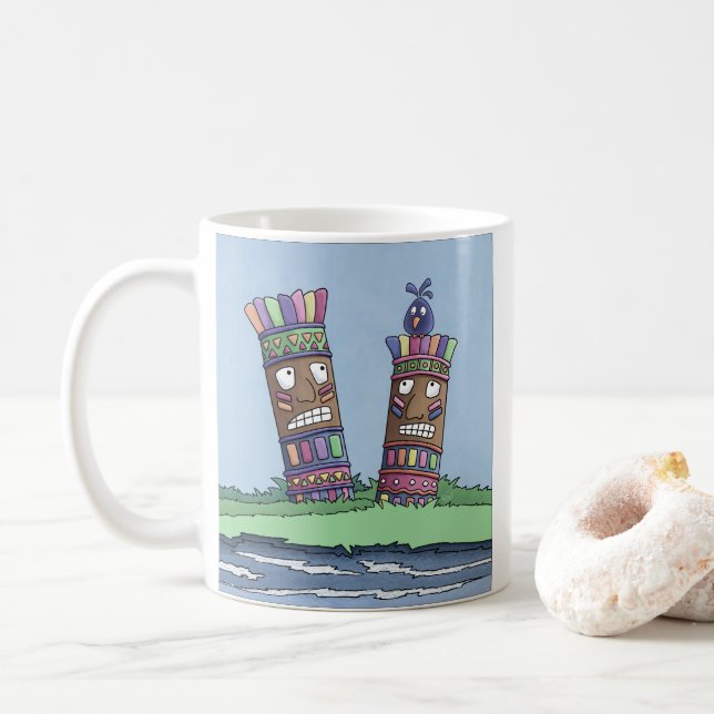 Tiki Bird Plum Tasse (Mit Donut)