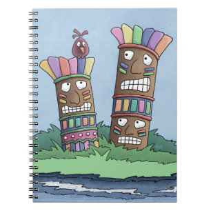 Tiki Bird-Rosenknospe-Notebook Notizblock