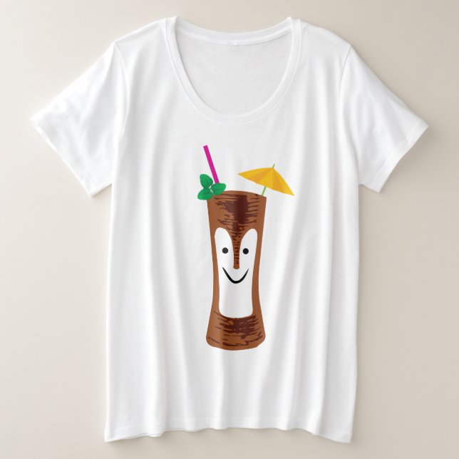 Tiki-Bob Große Größe T-Shirt (Design vorne)
