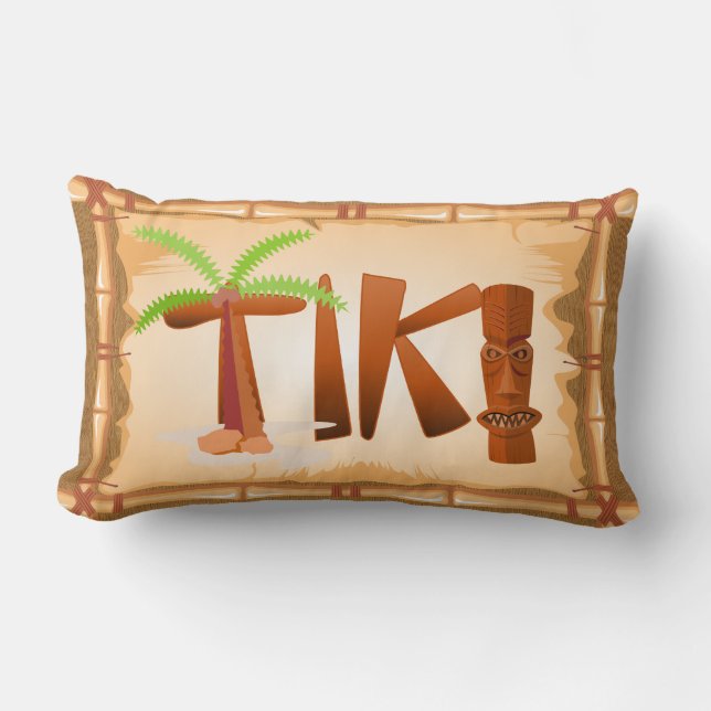 Tiki Design Lendenkissen (Vorderseite)