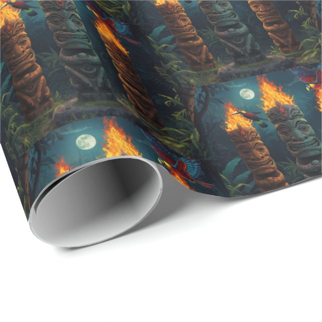 Tiki-Geschenkpapier Geschenkpapier (Rolleneckpunkt)
