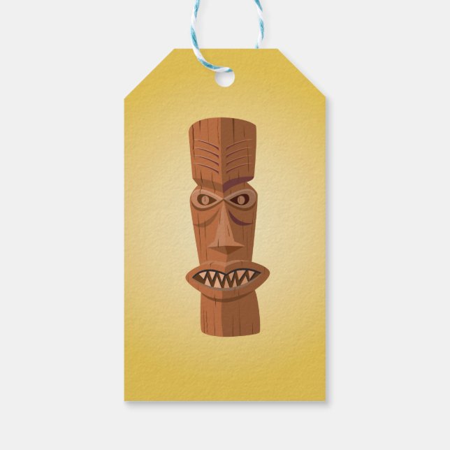 Tiki Gift Tag Geschenkanhänger (Rückseite)