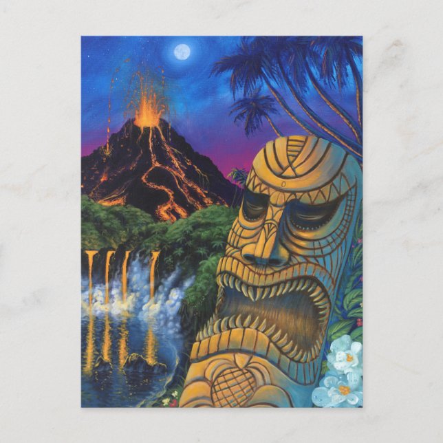 Tiki God Postcard Postkarte (Vorderseite)