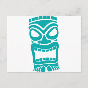 Tiki God Postkarte