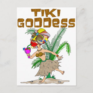 TIKI GODDESS POSTKARTE