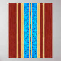 Tiki Hawaiianisches Surfbrett aus Kunstholz