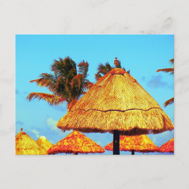 ~Tiki Huts~ POSTCARD Postkarte (Vorderseite)