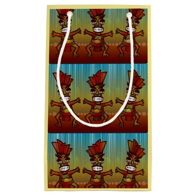 Tiki Hütten-Mann-Insel, die tropischen Kleine Geschenktüte (Vorderseite)