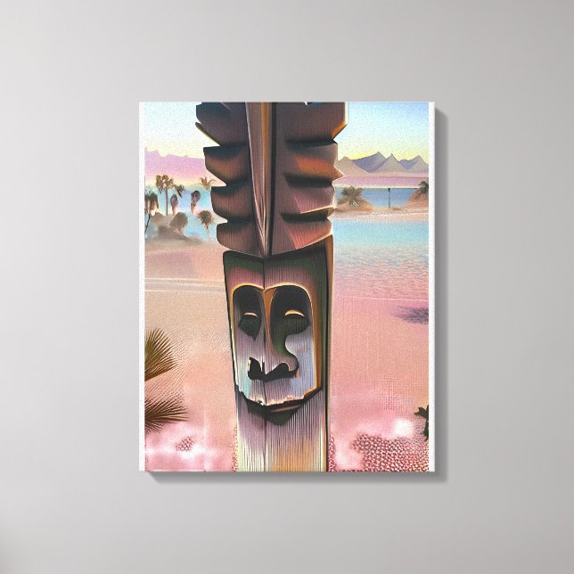 Tiki-Illusionen Leinwanddruck (Vorderseite)