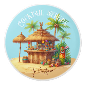 Tiki inspiriert Sommerthema Sondertext Keramikknauf