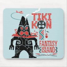 Tiki Kon Fantasie-Insel-Mausunterlage (Romanze