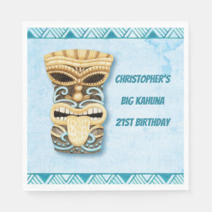 Tiki Luau Hawaiian Big Kahuna Party Serviette