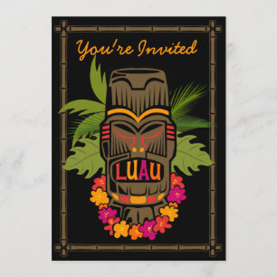 Tiki Luau personalisierte Einladung
